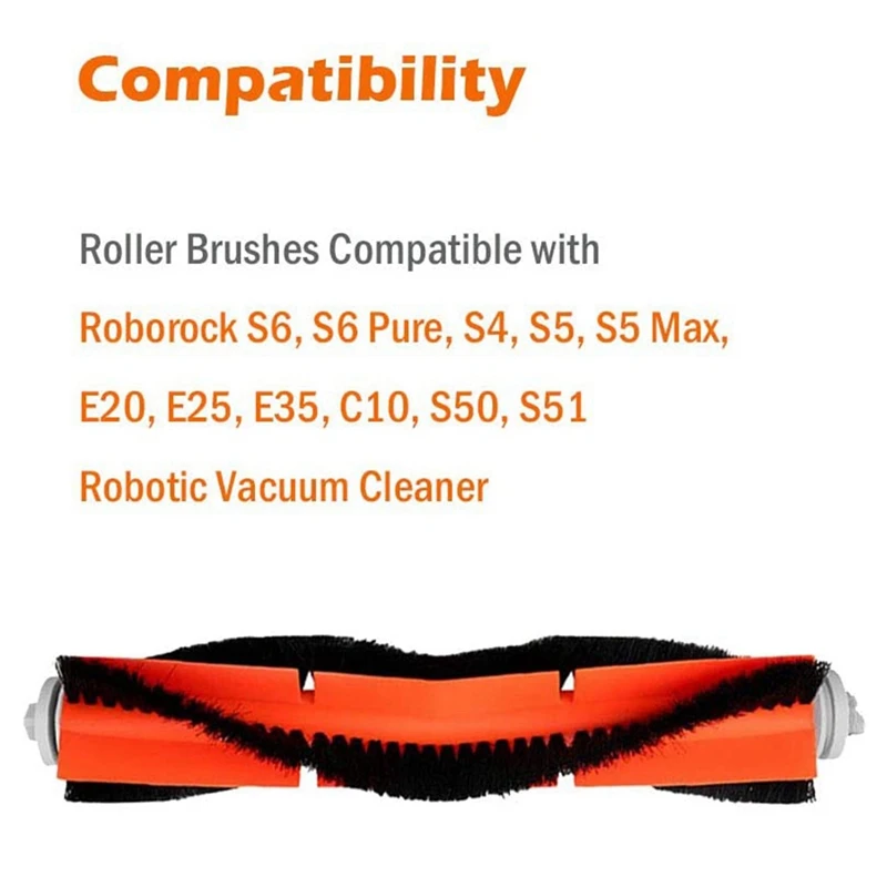 

for Replacement Main Brushes for Roborock S6, S6 Pure, S4, S5 Max, S5 Robot Vacuum Cleaner Replacement Parts Kit