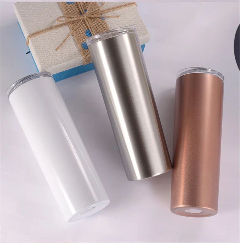 

20oz Tumblers Sublimation Double Wall Stainless Steel 304 Vacuum Cold Insulated Slim 20 Oz Car Travel Coffee Ice Cups