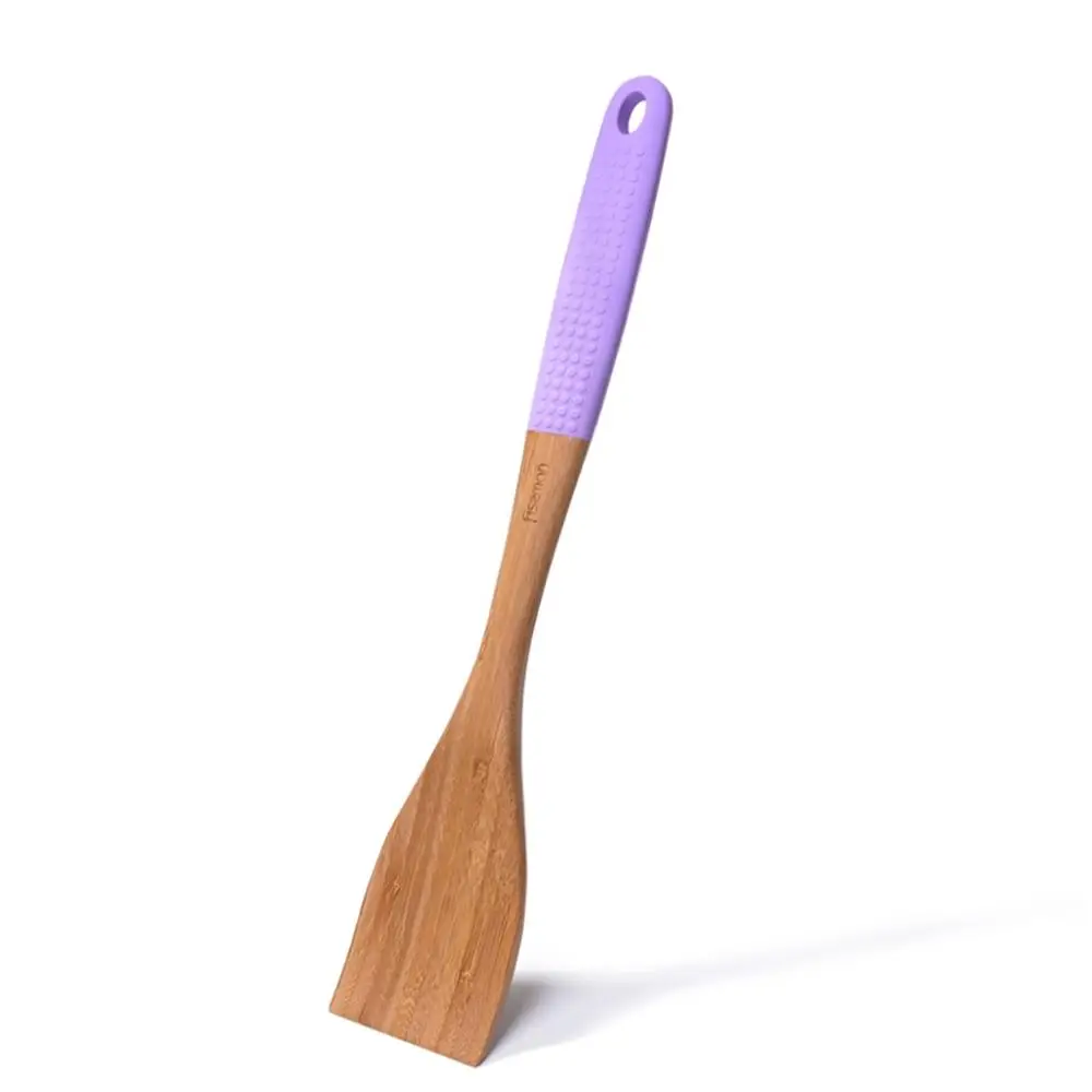 FISSMAN бамбуковый Тернер шлицевая лопатка Твердые лопатки для вока кухонная утварь