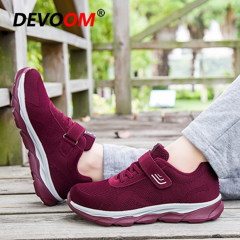 Женская Повседневная обувь для пожилых людей легкая спортивная мужские