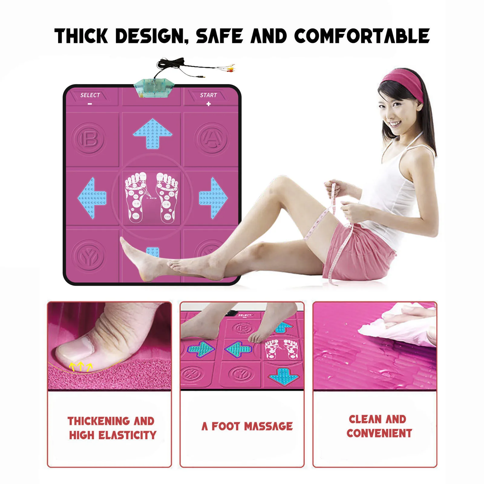 Танцевальный коврик Танцы шаг Танцевальные коврики колодки танцор Одеяло