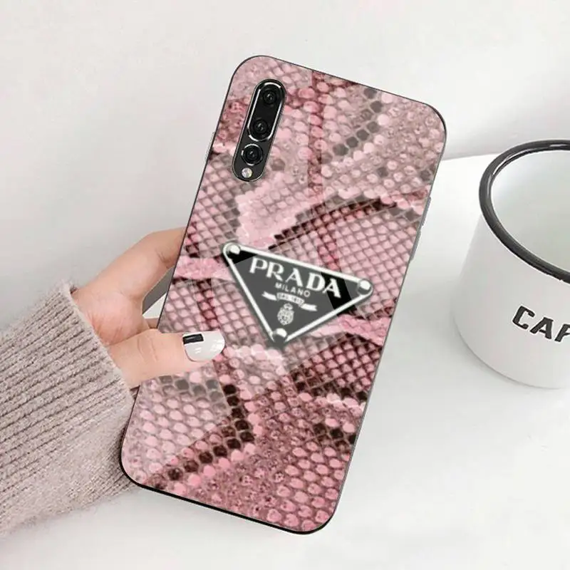 

Luxury Texture Phone Case Tempered Glass For Huawei P9 10 Plus 20 Pro Mate9 10 20 20pro Honor7A 8X 9 10 Nova3i 5