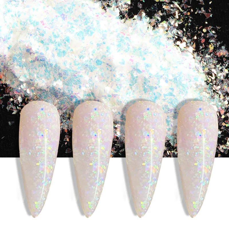 

5g/Box Irregular Sparkly Nail Sequins Paillette Decoration Mixed Colors Nail Holographics Glitter 3D Flakes Slices Art Tools