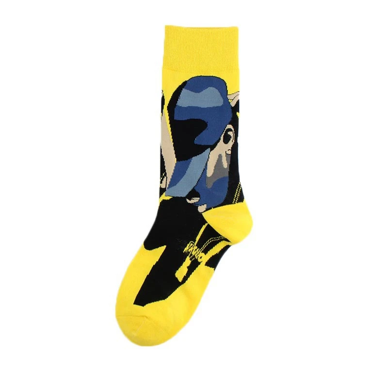 CHAOZHU аниме мультфильм Прохладный fancies повседневное harajuku calcetines хип хоп счастливые мужские носки sokken Японский Манга скейтборд танец