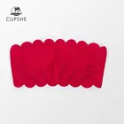 CUPSHE красный волнистый бандо Бикини Топ только для женщин сексуальный без бретелек сзади крюк Топ 2022 пляж раздельный купальник бюстгальтер Топ