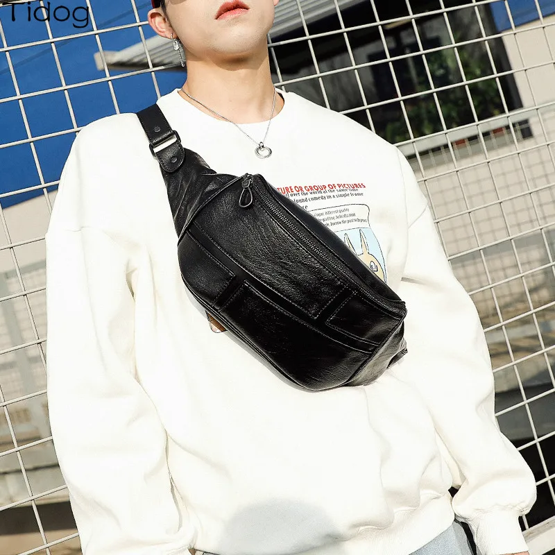 

Tidog новая уличная модная мужская поясная сумка, модная нагрудная сумка