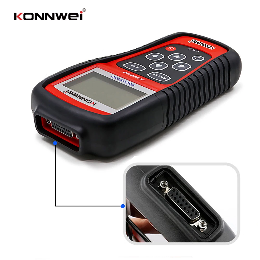 Автомобильный сканер KW808 OBD 2 автомобильный диагностический считыватель кодов