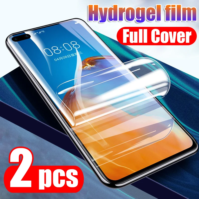 

2 шт., полностью Защитная Гидрогелевая пленка для Huawei Honor 8 9 10 20 Lite 8X Max 9X Pro 10i 8A P, умная защита для экрана, не стекло, 2019