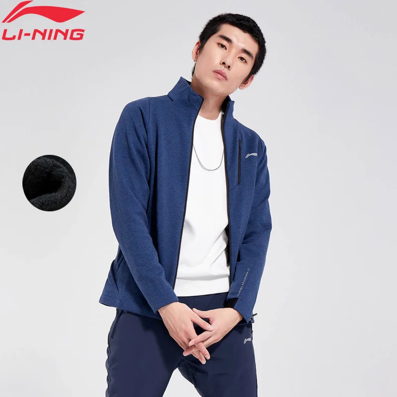Li-Ning мужской тренировочный свитер ветровка удобная обычная посадка хлопок
