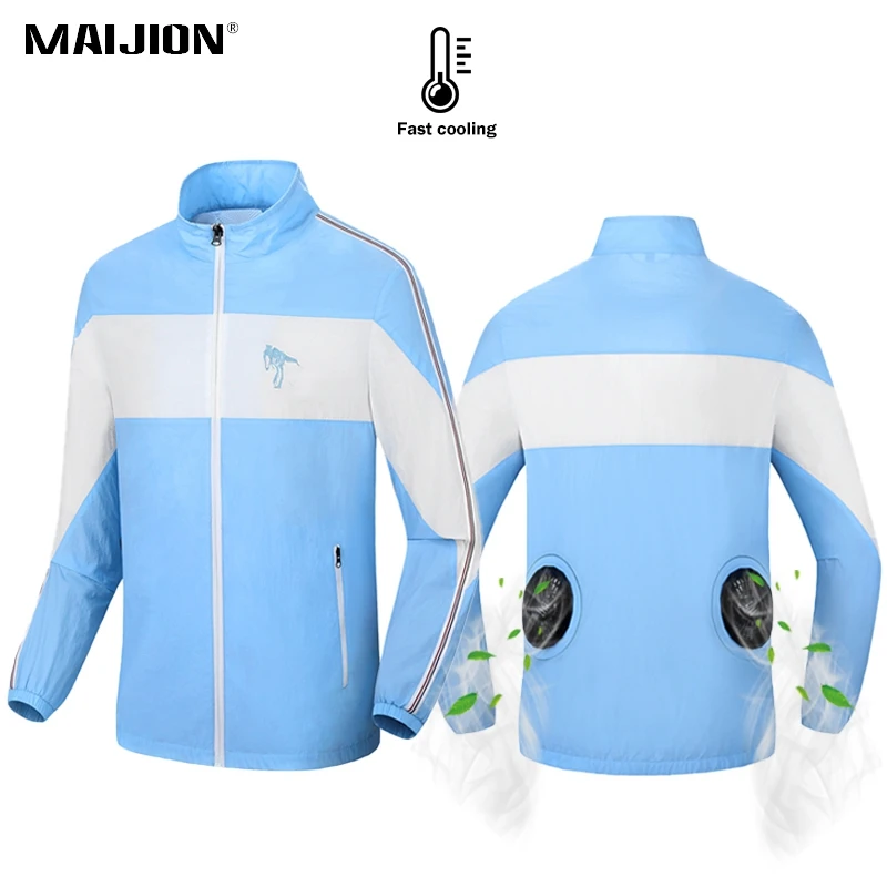 Летняя USB охлаждающая походная куртка для мужчин и женщин уличная