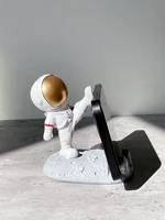 astronaut phone holder resin universal cell stand bracket desk ornaments kids gift toy office table decoration stationery a6615