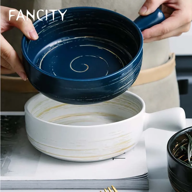 FANCITY ручная роспись миска японская керамическая для фруктового салата Бытовая