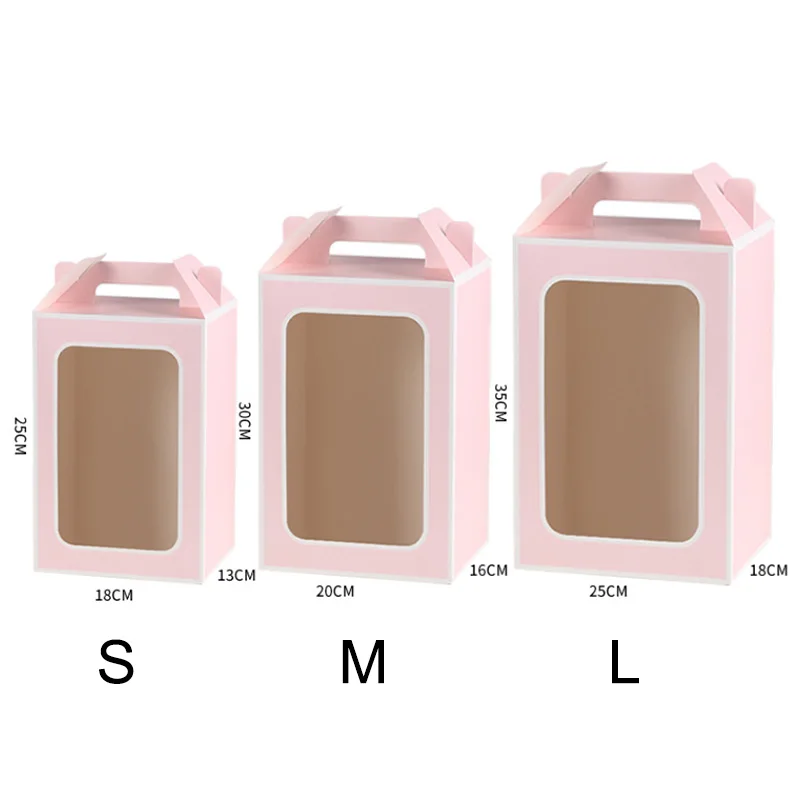 Прозрачная упаковка сумка-тоут Крафт бумажная для свадебной вечеринки