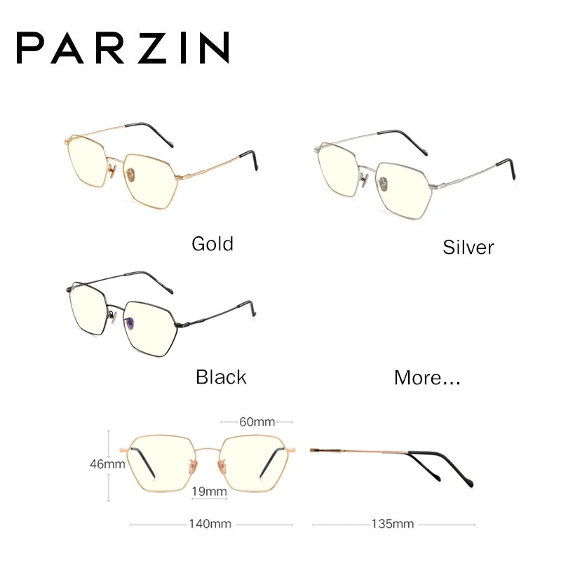 PARZIN компьютерные очки анти-синий светильник синий блокирующие винтажные женские