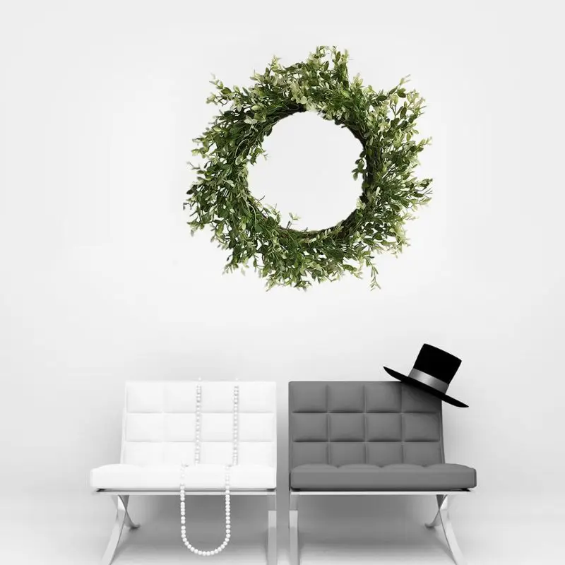 

Artificial Flowers Green Wreath Spring Wreath Outdoor for Front Door Dcor