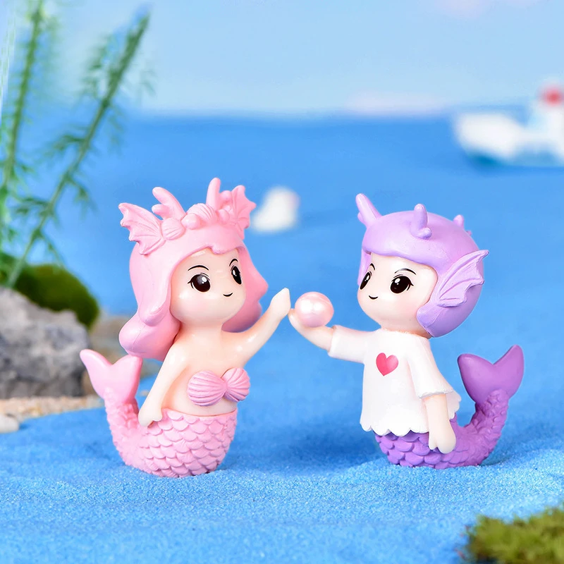 

Couple Mermaid Cake Decor Mermaid Party Little Mermaid Birthday 1st Party Decor Under the Sea Party DIY Micro Decor Baby Shower