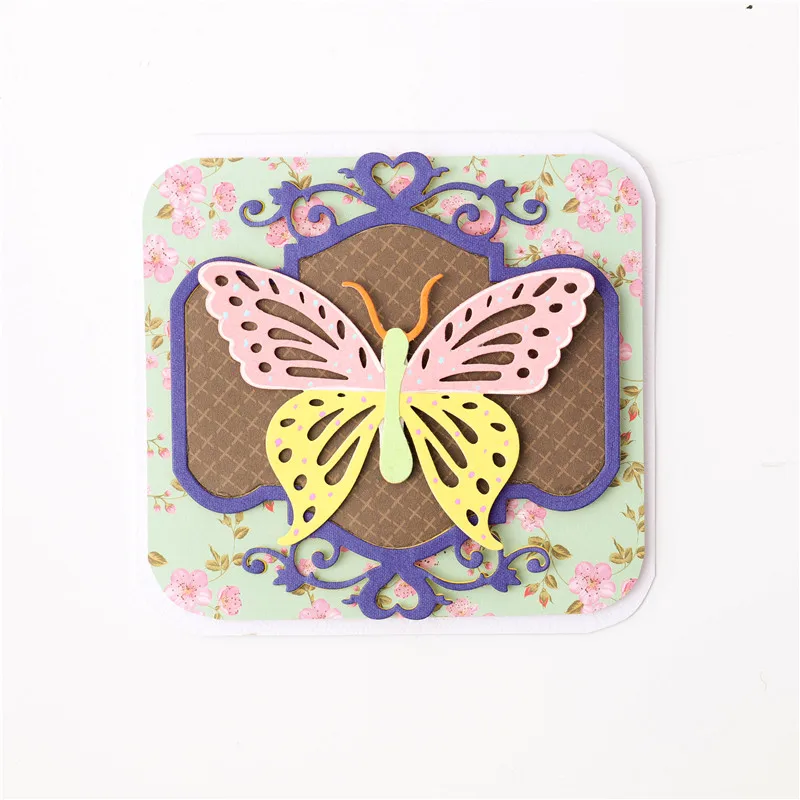 Металлические Вырубные штампы YaMinSanNiO в форме бабочки для изготовления открыток