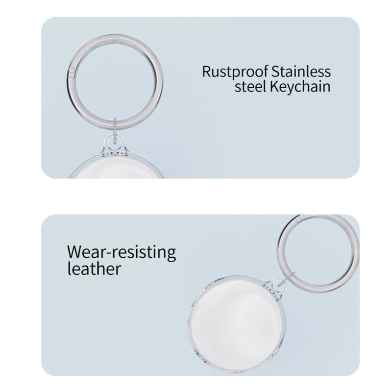 

Durable Protective Cover Soft Transparent Case Shell Location Tracker Protector for AirTags Bluetooth Tracker