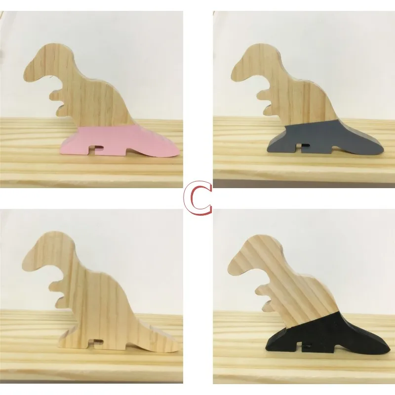 Симпатичные деревянные украшения в виде динозавров для детской комнаты игрушки