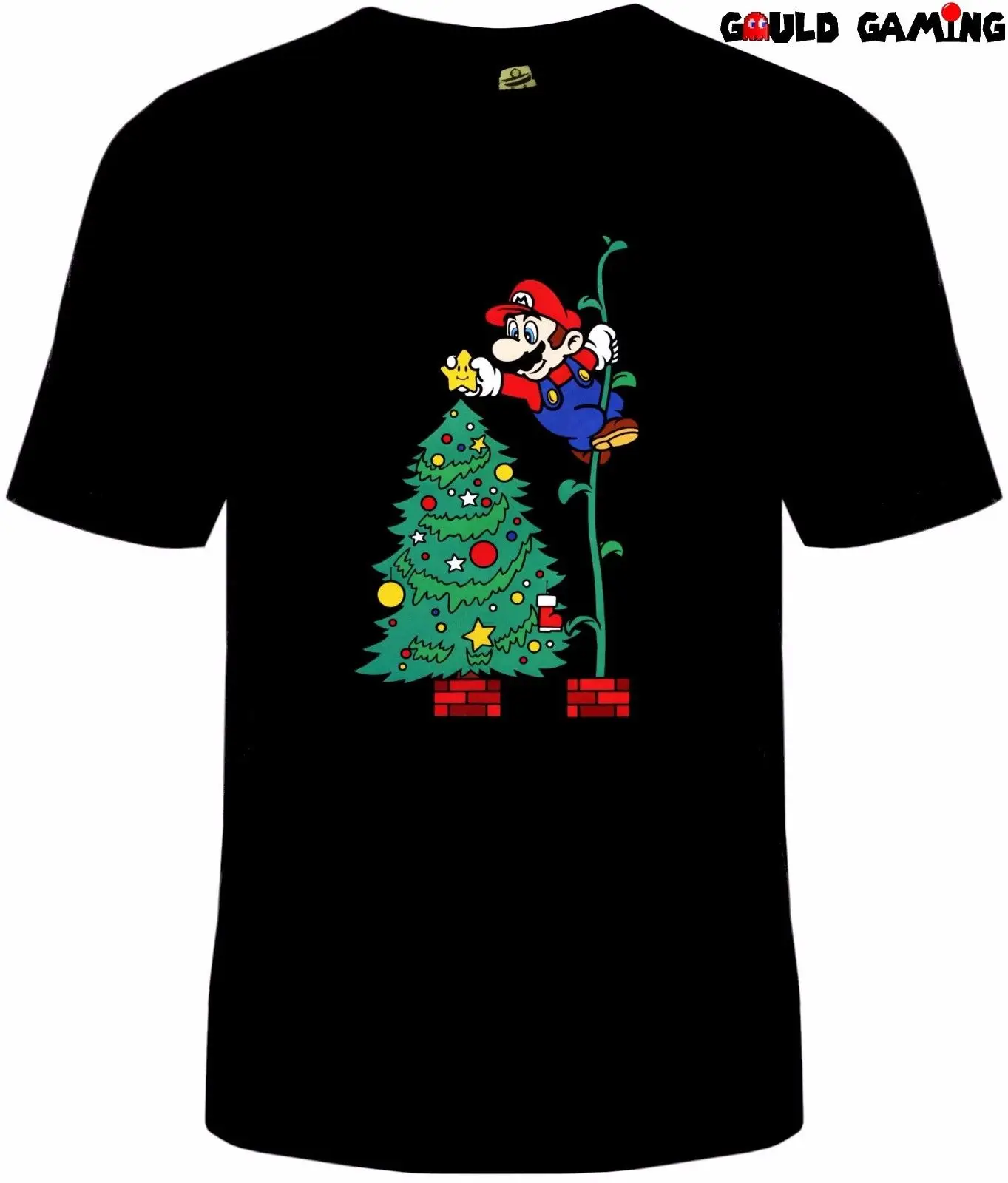 Супер Братья Марио Рождественская футболка унисекс хлопок Видео игровой