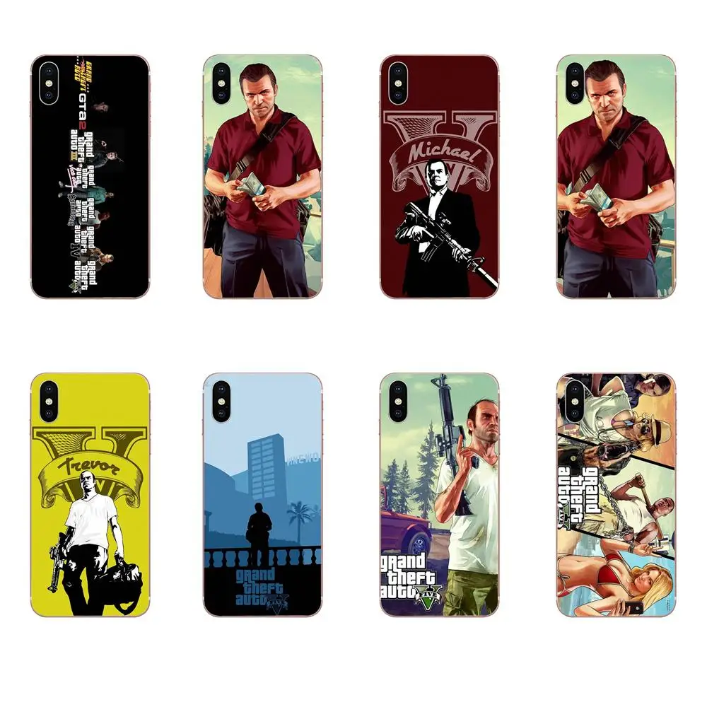 Резиновый Прозрачный чехол для телефона Grand Theft Auto Gta Xiaomi Redmi Note 2 3 3S 4 4A 4X 5 5A 6 6A Pro