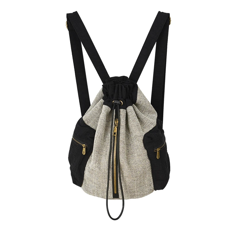 Мужской рюкзак для подростков школьная сумка Холщовая Сумка на плечо модная