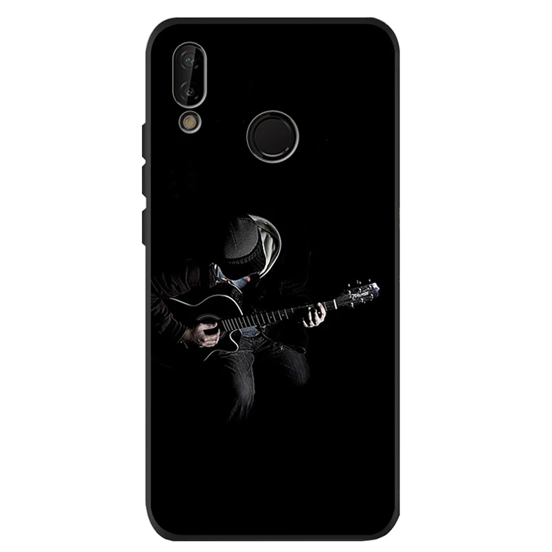Чехол для huawei P40 P30 P20 P10 Pro P9 Lite Psmart 2019 Y6 Y9 мягкий черный силиконовый | Мобильные