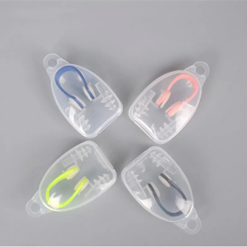 Мягкие силиконовые зажимы для носа плавания + 2 затычка ушей затычки снаряжение с чехлом набор аксессуаров
