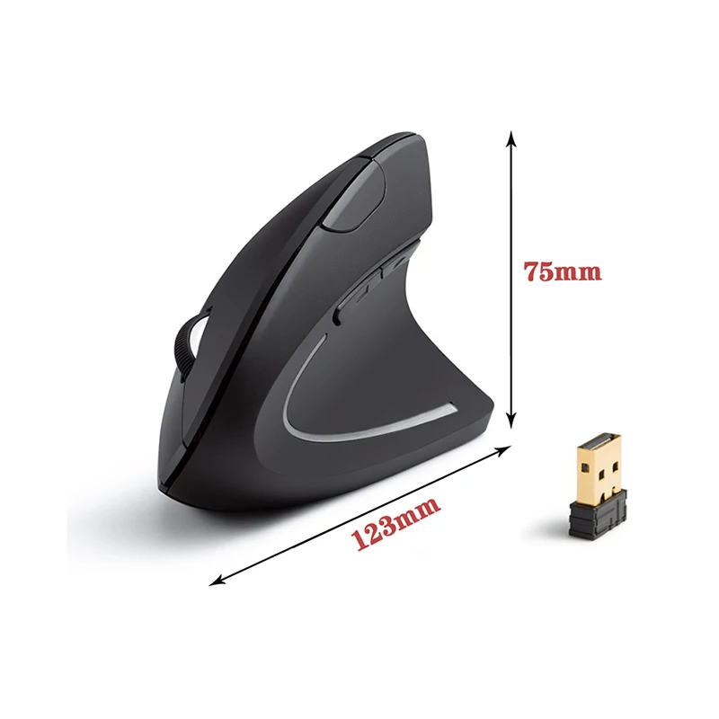

Wireless Vertical Gaming Mouse Ergonomic Mouse Optical 1600 DPI Gaming Mouse For Computer Laptop Mouse Gamer