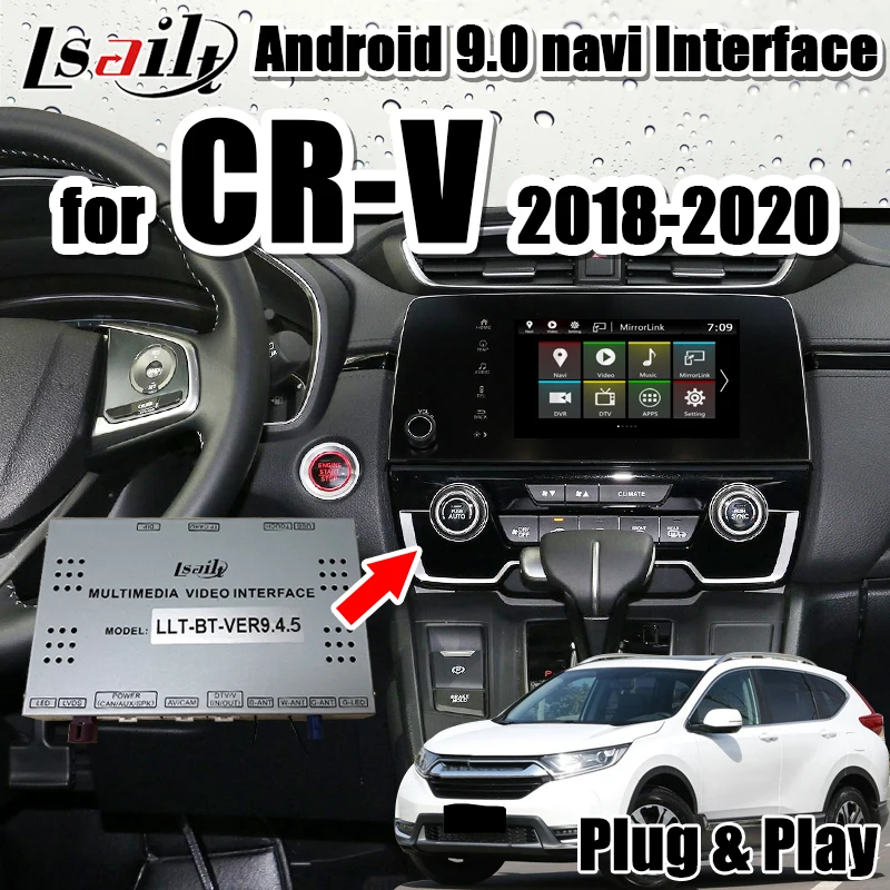 Подключи и работай Android 7 1 видеоинтерфейс для Honda CR-V 2018-2019 интерфейс carplay Поддержка