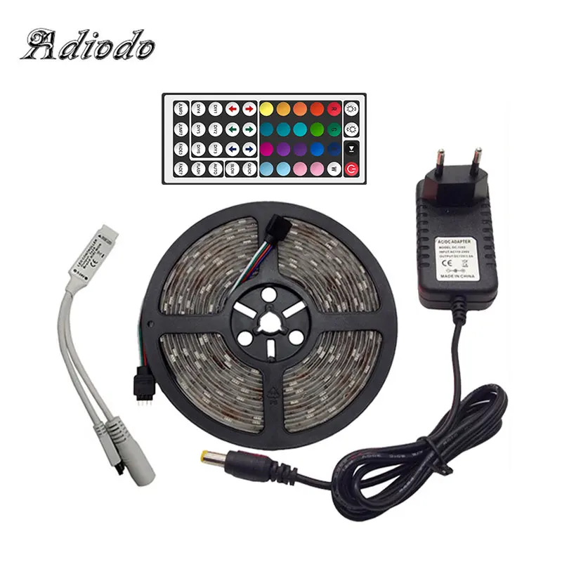 Источник питания 12V светильник ing водонепроницаемый 2835SMD RGB светодиодный 5 m/10 m/15 m/20