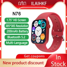 Huawei Factory N76 Smart Watch Digital Man Womens Mechanical Smartwatch iwo Serie 7 Wristwatch Fitness Bracelet For Apple Watch