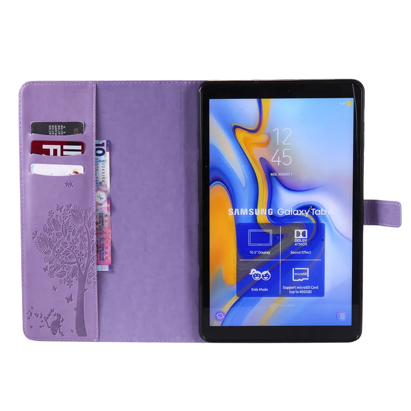 Wekays для samsung Tab A2 10,5 кожаный чехол с рисунком кота дерево для Coque samsung Galaxy Tab A 10,5 дюймов T590 T595 чехлы