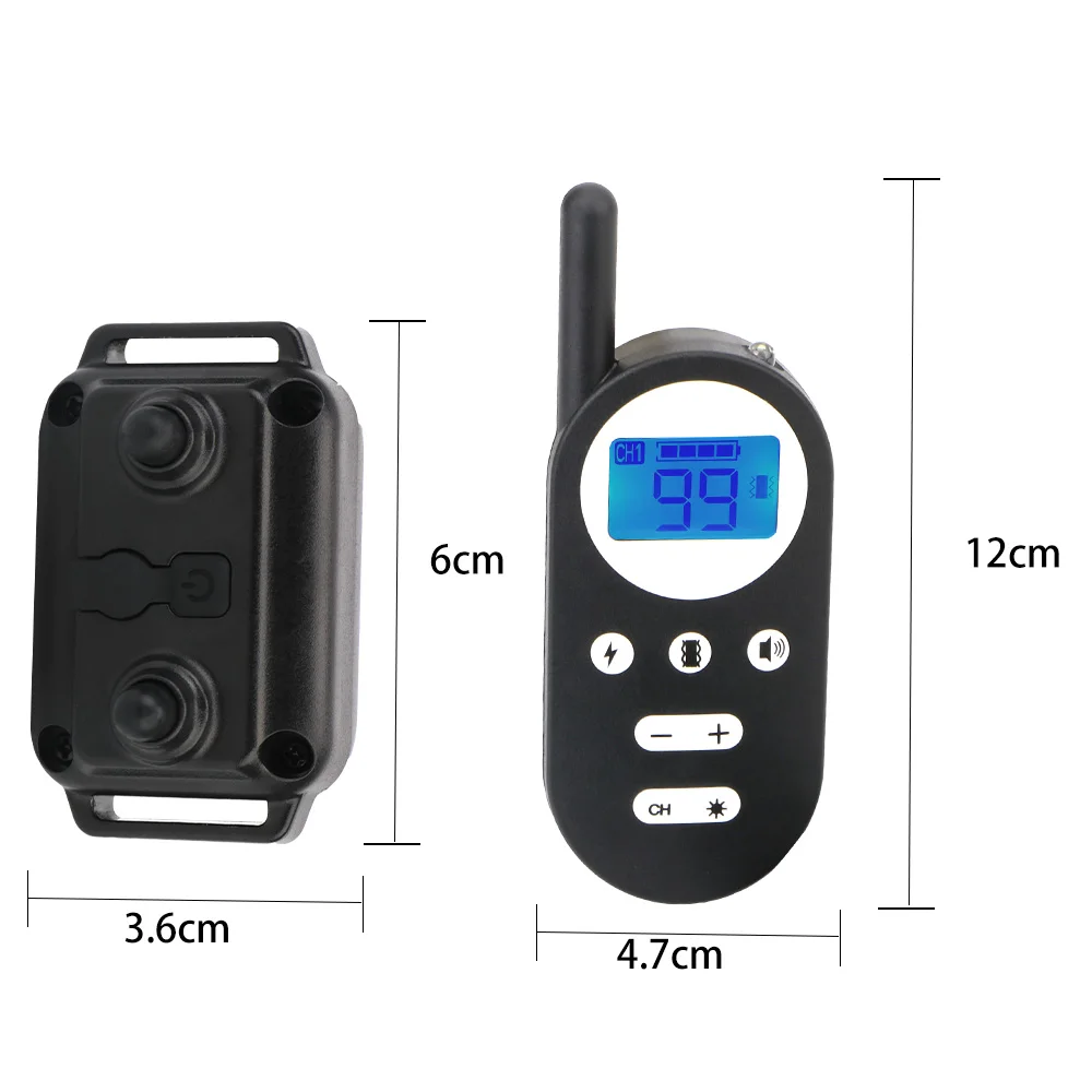 

800M Waterproof Static Vibration Beep Electric Dog Training Collar LCD Display for All Dogs Wireless Remote Rechargeable