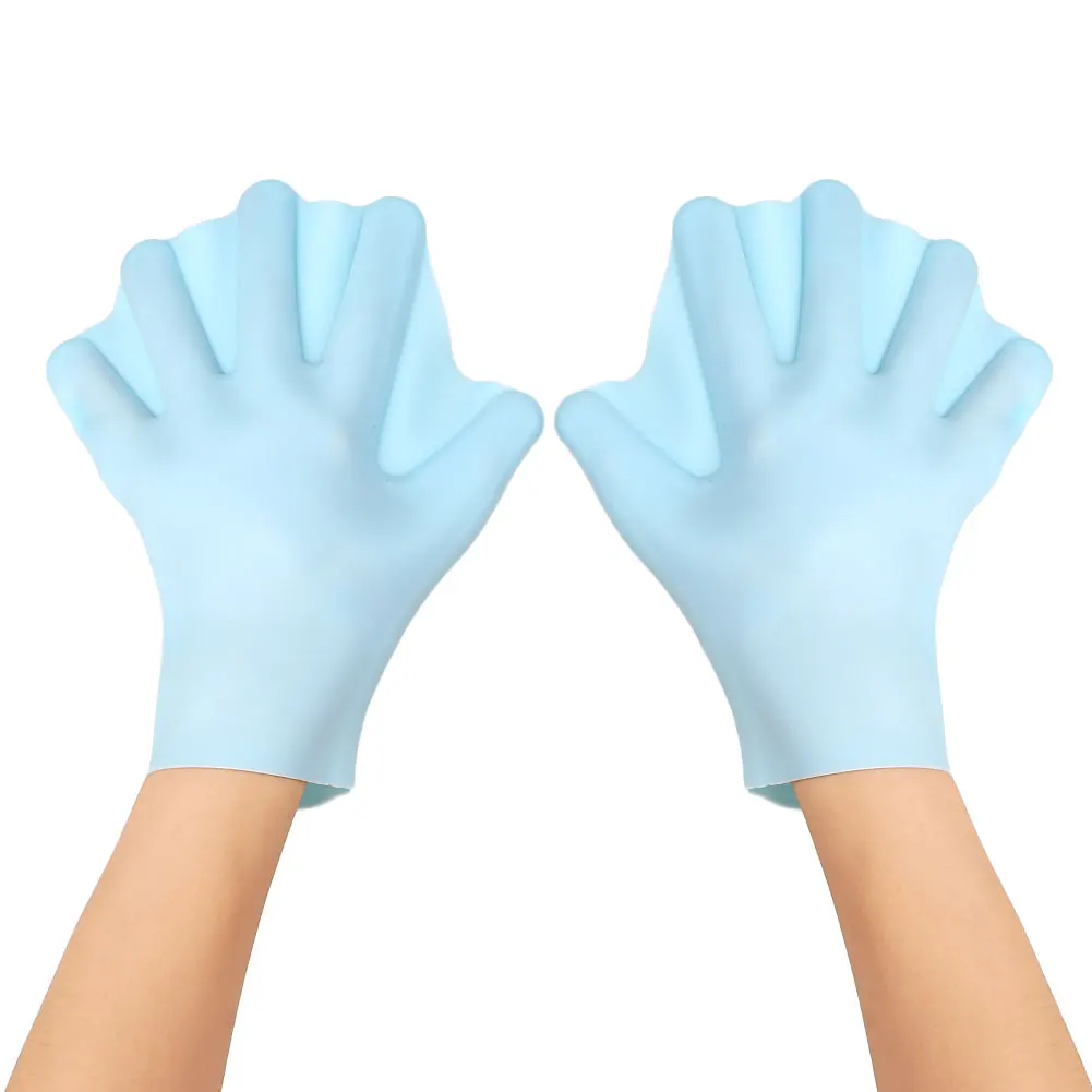 1Pair Finger Fins Gloves Hand Paddle Palm Sports Swimming Accessories Membranes | Спорт и развлечения