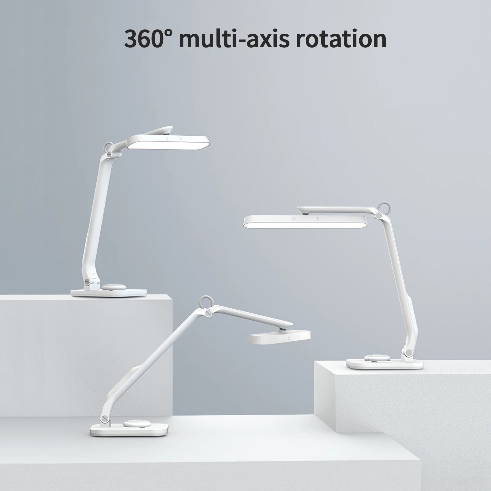 

LED Touch Dimming Reading Lamp 360 Degrees Rotary Stepless Dimming Bedside Table Light Kids Study Light With Remote Control