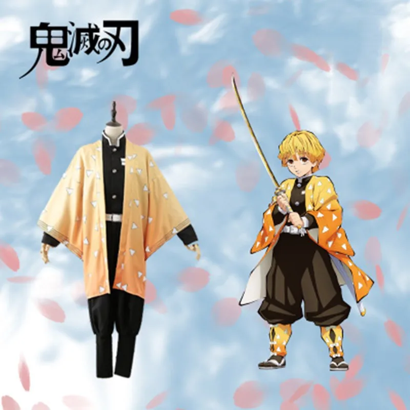 Костюм для косплея из аниме Клинок Демон косплей костюм Kamado Tanjirou Nezuko Agatsuma Zenitsu