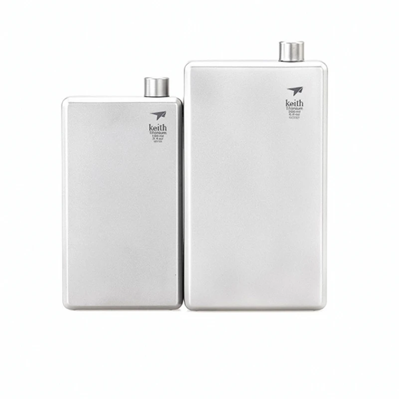 Портативная мини чайник походная бутылка с воронкой из титана|Столовые приборы