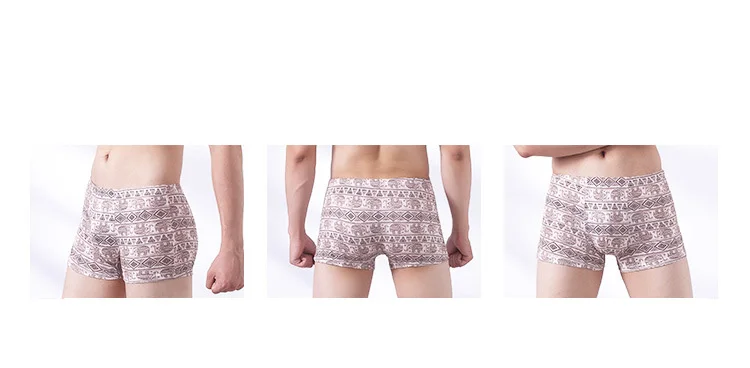 4Pcs \ Комплект трусиков Для мужчин s нижнее белье, трусы-боксеры из мягкой ткани мужские трусы-боксеры из модала прочны боксерские трусы плюс Размеры трусы-боксеры с изображением Для мужчин нижнее белье Лот