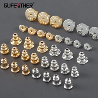 gufeather m1088jewelry accessorieshigh quality ear plug18k gold platedcopper metalrhodium platedjewelry makingone pack