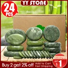 Tontin нефритовый глазурь горячий камень массажный набор массажер для спины уход за здоровьем камни для массажа позвоночника базальтовая Лава камень спа