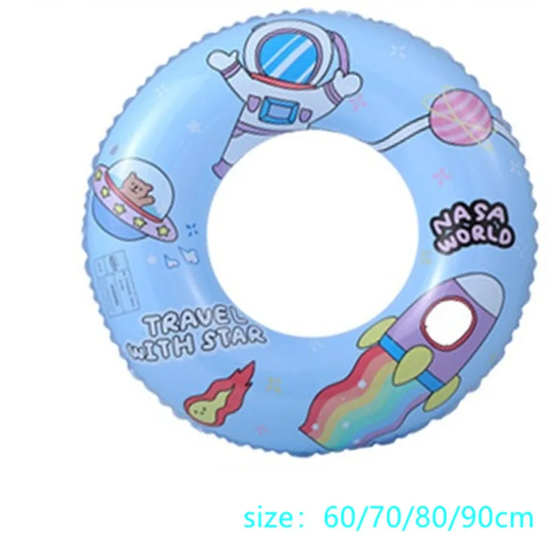 

Inflatable Cute Astronaut Children Swimming Ring Baby Party Leisure Toy Comfortable Cartoon Astronaut Swimming Ring Water Fun