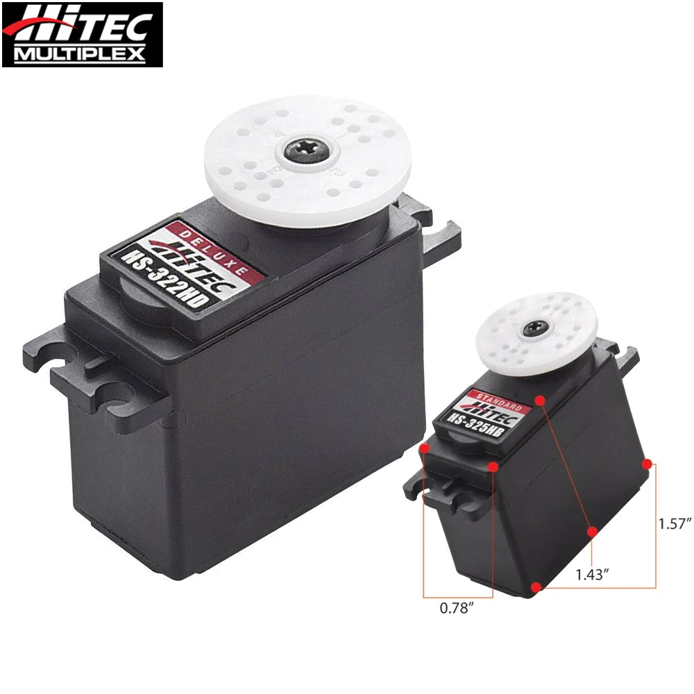 Hitec HS 325HB HS325HB 4 8 V 6 0 переменного тока 3 полюсный Стандартный сервопривода с Пластик