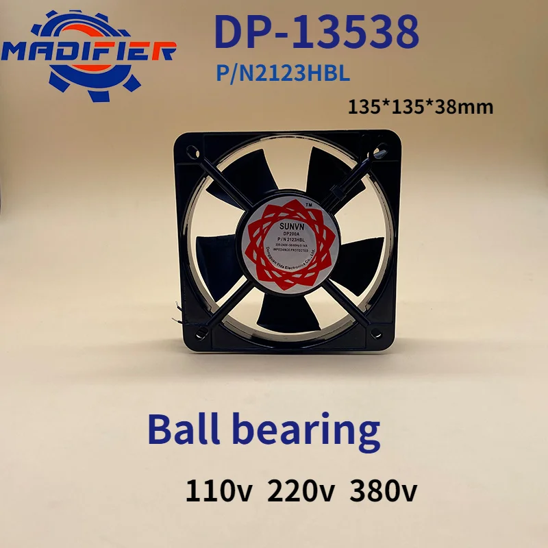 

Sunvn Fan Dp200a 2123hbl 13538 Ball Bearing Lead 220V High Speed Cooling Fan