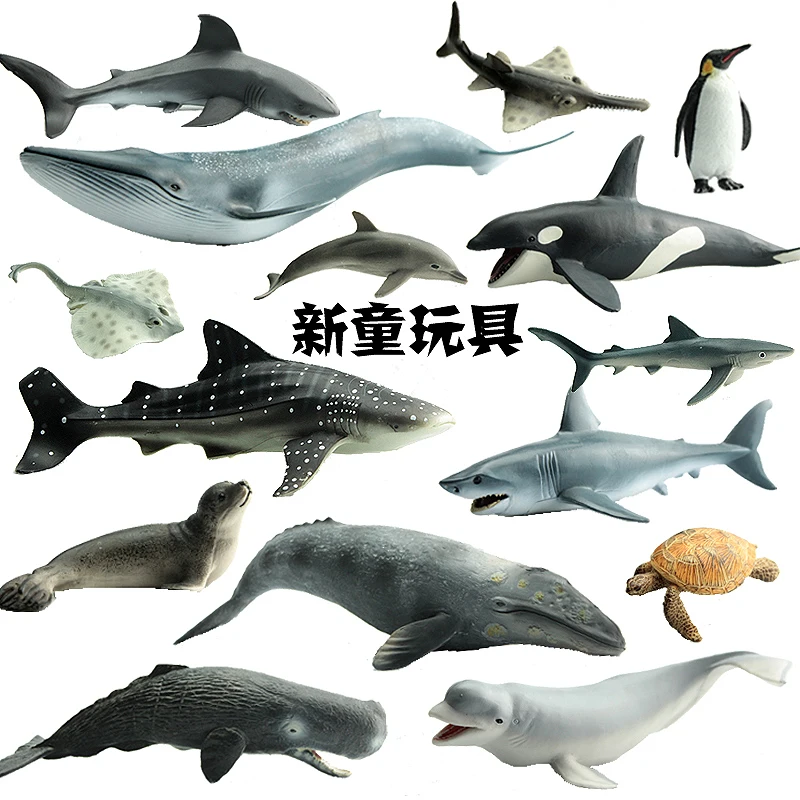 1 шт. Акула Модель Морская жизнь животные Черепаха Игрушки фигурки моржа