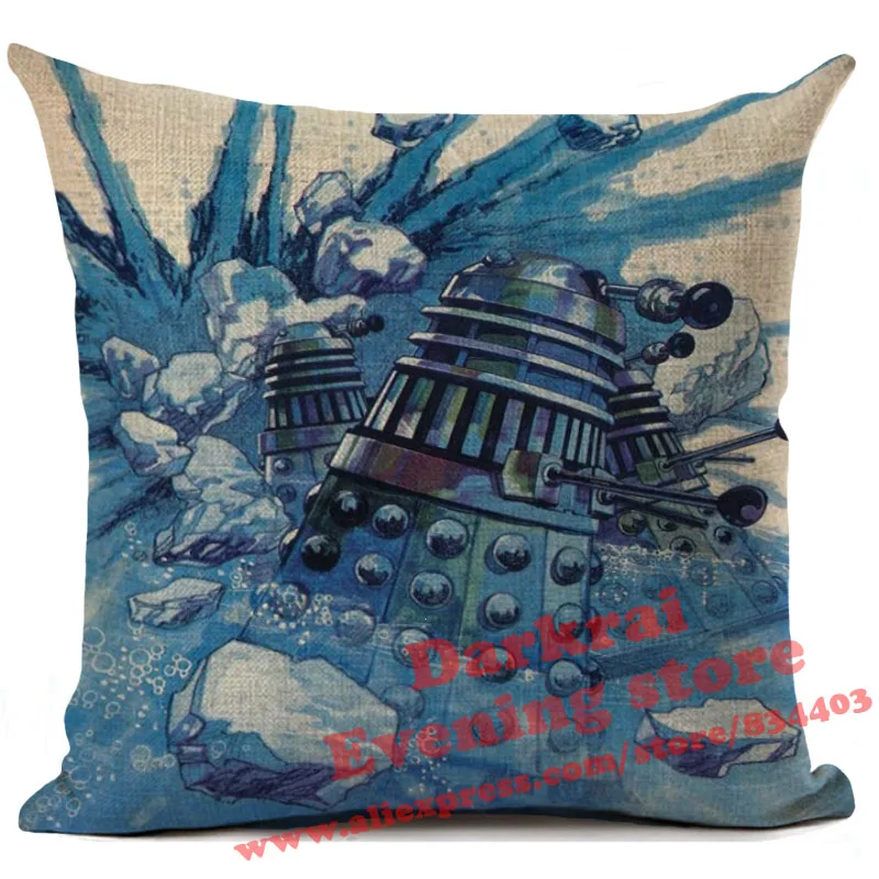 Наволочка для подушек Doctor Who Tardis Exterminate с принтом, подушки для дома, декор для гостиной, дивана, декоративная наволочка