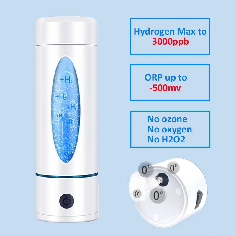 Новая мембрана Dupont H2 Max 3000ppb самоочищающаяся Водородная вода генератор водородная бутылка ионизатор воды