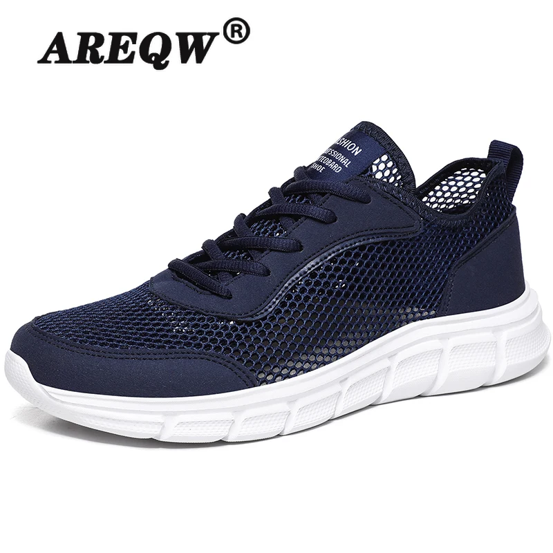 

Summer Mesh Men Shoes Lightweight Walking Sneakers Men Fashion Breathable Lace Up Men Casual Shoes Zapatos Hombre Plus Size 48