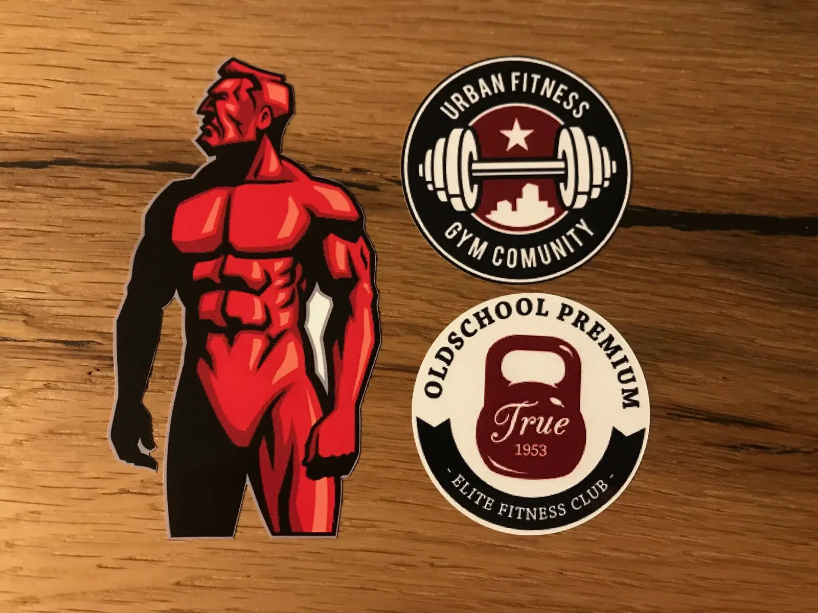 

Bodybuilder sticker Retro Look Sport Fitness Training Sport Muscles # 336