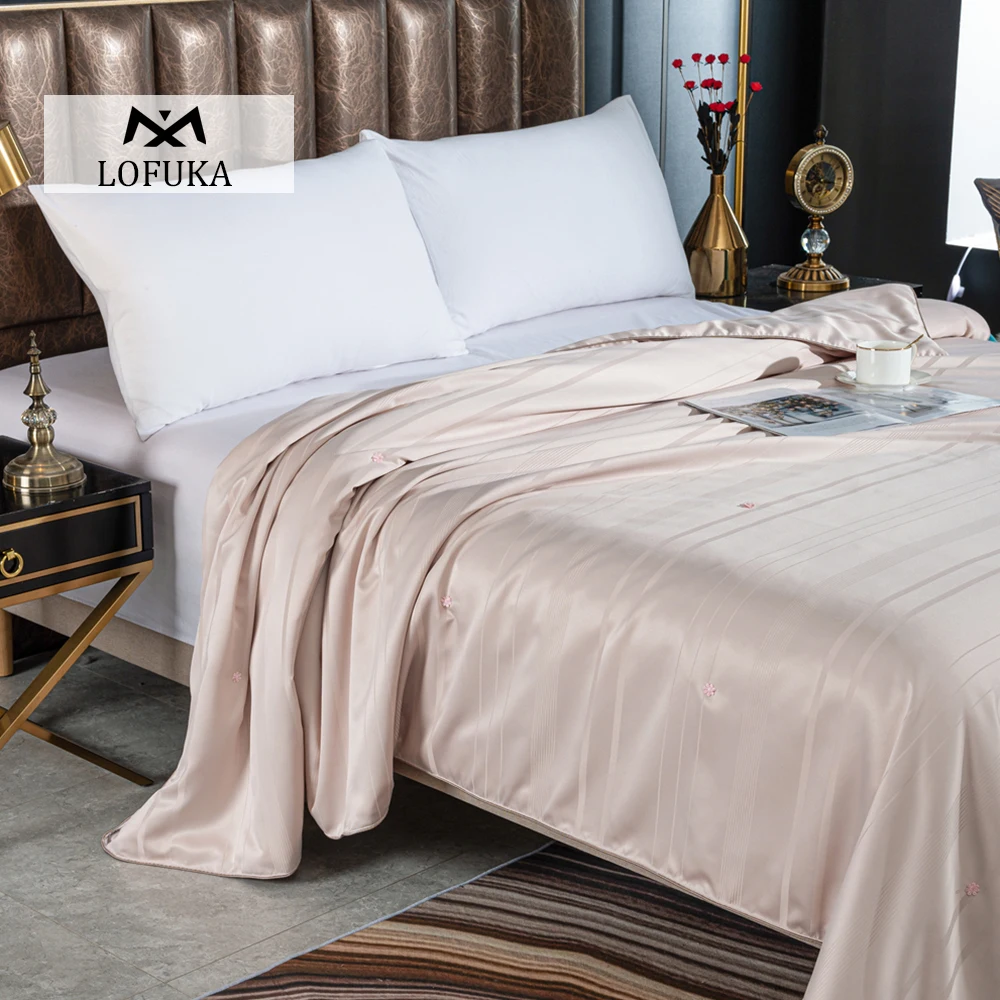 

Lofuka Women Gold 100% Mulberry Silk Quilt Healthy Beauty Handwork Silk Comforters Duvet Silk Filled Double Queen King Quilts